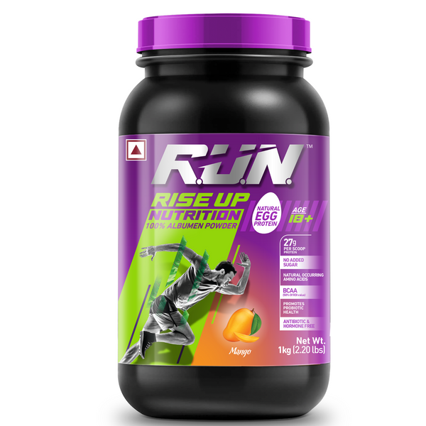 100% Egg White Protein Powder, Natural Egg Protein, 27g Protein, 14g EAA, Lactose Free, Soy Free, Gluten Free, 2.20 lbs/1 kg, 28 Servings, Ma - Rise Up Nutrition