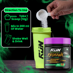 Prohawk Pumps, Advance Pre-workout, Crash Free, Pure Energy, Sharp Focus & More Pumps, 30 Servingss - Fruit Punch