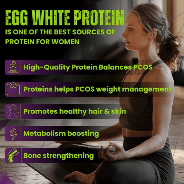 100% Egg White Protein Powder, 1kg, Natural Egg Protein, 27g Protein, 14g EAA, Lactose Free, Soy Free, Gluten Free, 2.20 lbs, 28 Servings, Malai Kulfi - Rise Up Nutrition