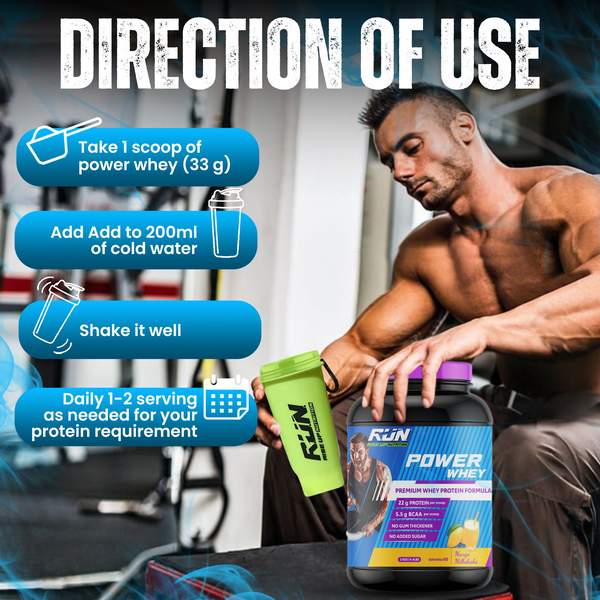 Power Whey Protein 2kg, Premium Whey Powder, 22g Protein, 5.5g BCAA, Non-GMO, Gluten free, Soy free, 4.40 Lbs - Mango - Rise Up Nutrition