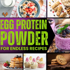 100% Egg White Protein Powder, Natural Egg Protein, 27g Protein, 14g EAA, Lactose Free, Soy Free, Gluten Free, 2.20 lbs/1 kg, 28 Servings, Choco Brownie - Rise Up Nutrition