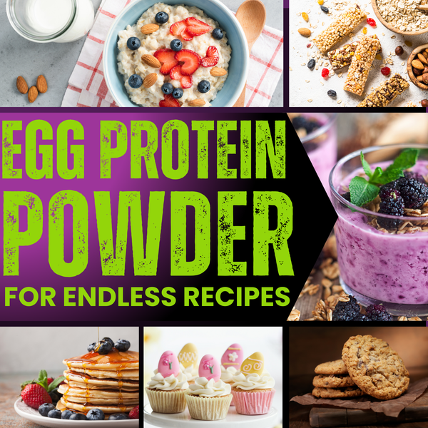 100% Egg White Protein Powder, 1kg, Natural Egg Protein, 27g Protein, 14g EAA, Lactose Free, Soy Free, Gluten Free, 2.20 lbs, 28 Servings, Berry Blast - Rise Up Nutrition