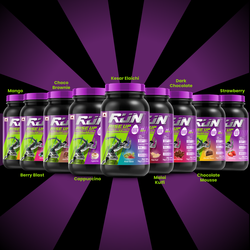 100% Egg White Protein Powder, Natural Egg Protein, 27g Protein, 14g EAA, Lactose Free, Soy Free, Gluten Free, 2.20 lbs/1 kg, 28 Servings, Kesar Elaichi - Rise Up Nutrition