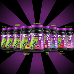 100% Egg White Protein Powder, Natural Egg Protein, 27g Protein, 14g EAA, Lactose Free, Soy Free, Gluten Free, 2.20 lbs/1 kg, 28 Servings, Berry Blast - Rise Up Nutrition