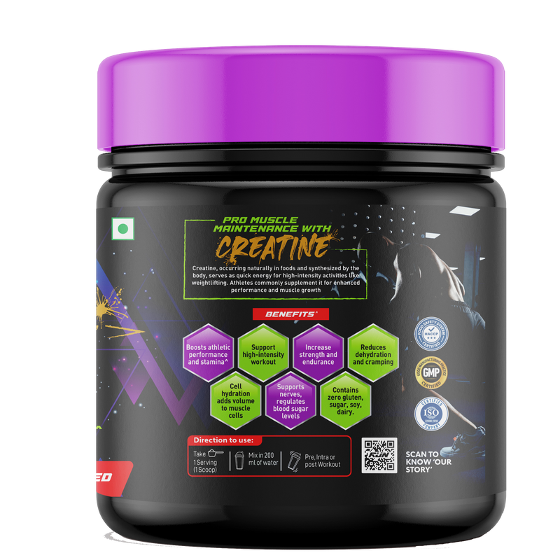 100% Creatine Micronized Unflavored 83 Servings 250g - Rise Up Nutrition