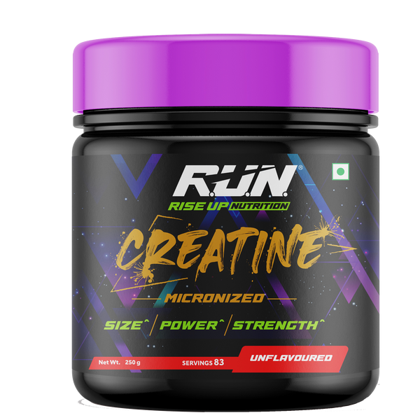 100% Creatine Micronized Unflavored 83 Servings 250g - Rise Up Nutrition