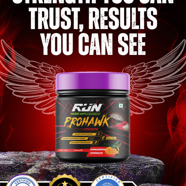 Prohawk Pumps, Advance Pre-workout, Crash Free, Pure Energy, Sharp Focus & More Pumps, 30 Servingss - Mandrin Orange