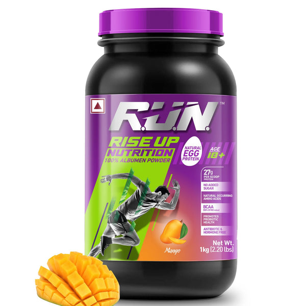100% Egg White Protein Powder, Natural Egg Protein, 27g Protein, 14g EAA, Lactose Free, Soy Free, Gluten Free, 2.20 lbs/1 kg, 28 Servings, Ma - Rise Up Nutrition